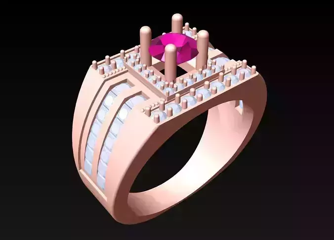 Diamond Rings - Mens Ring - N436