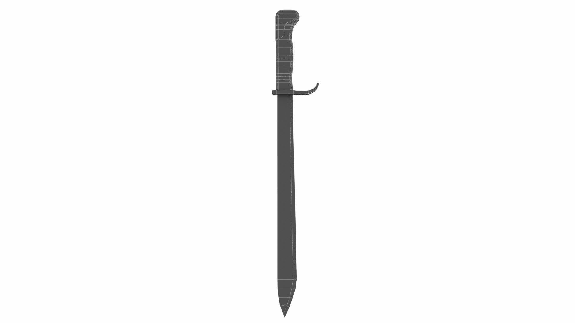 Sword Low-poly 3D model_5