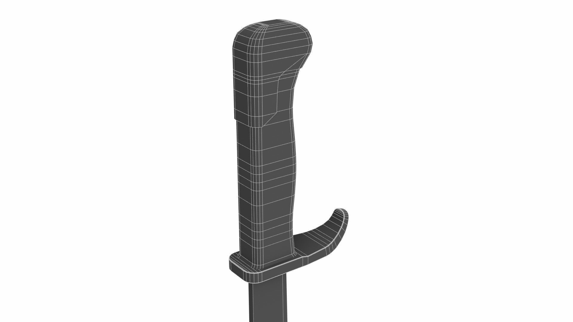 Sword Low-poly 3D model_6