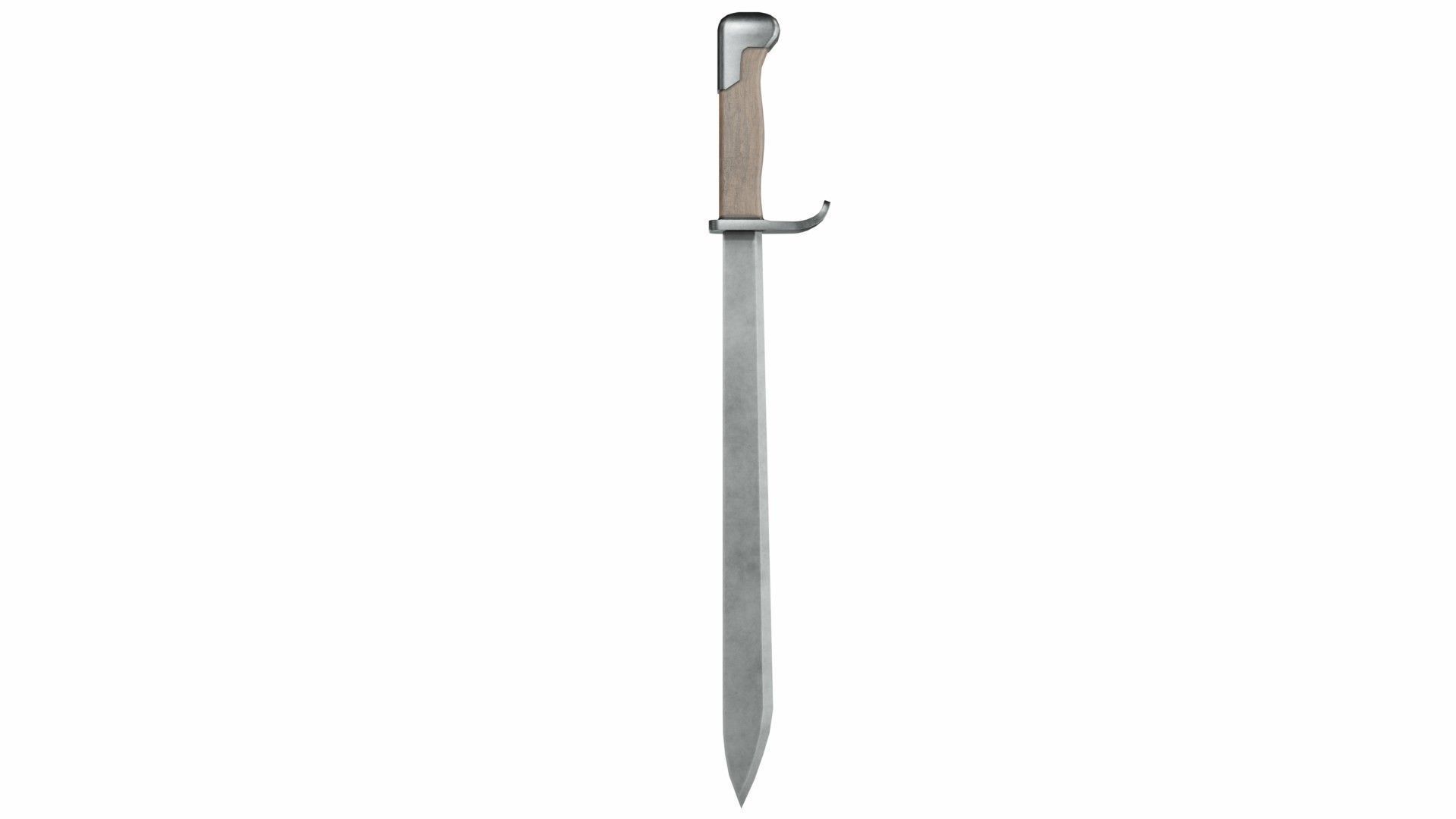 Sword Low-poly 3D model_1