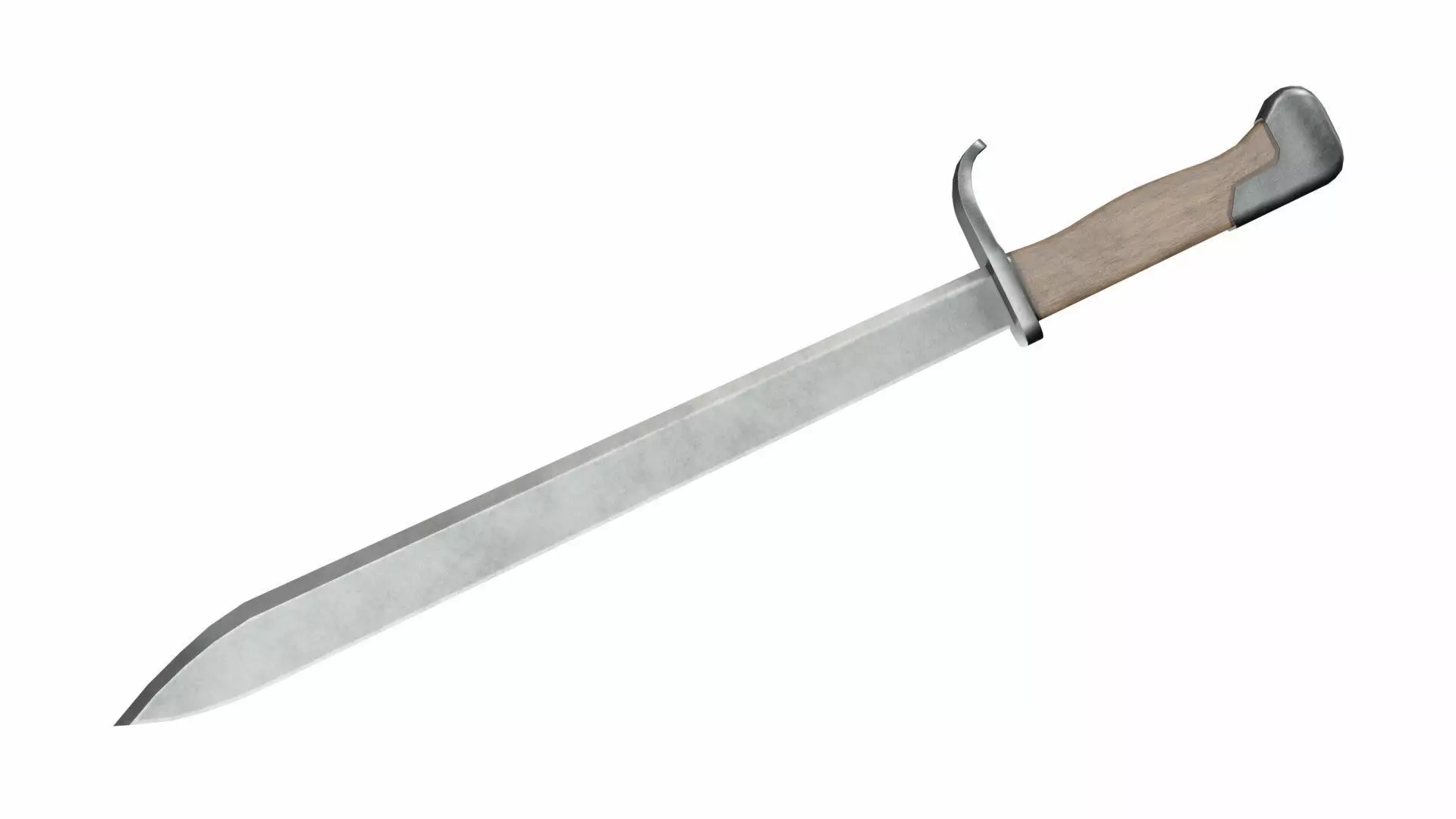 Sword Low-poly 3D model_0