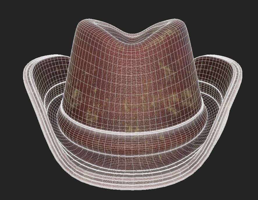 Cowboy Hat 3D model_4