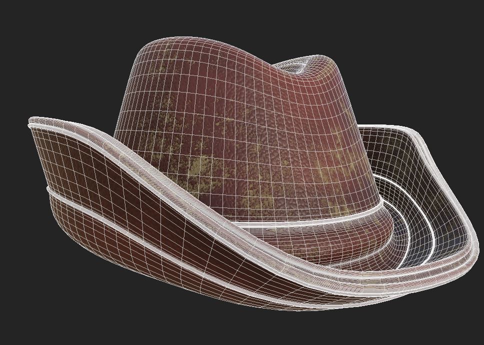 Cowboy Hat 3D model_5