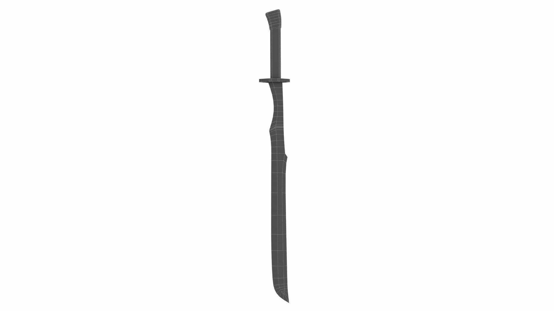 Sword 36 Low-poly 3D model_5