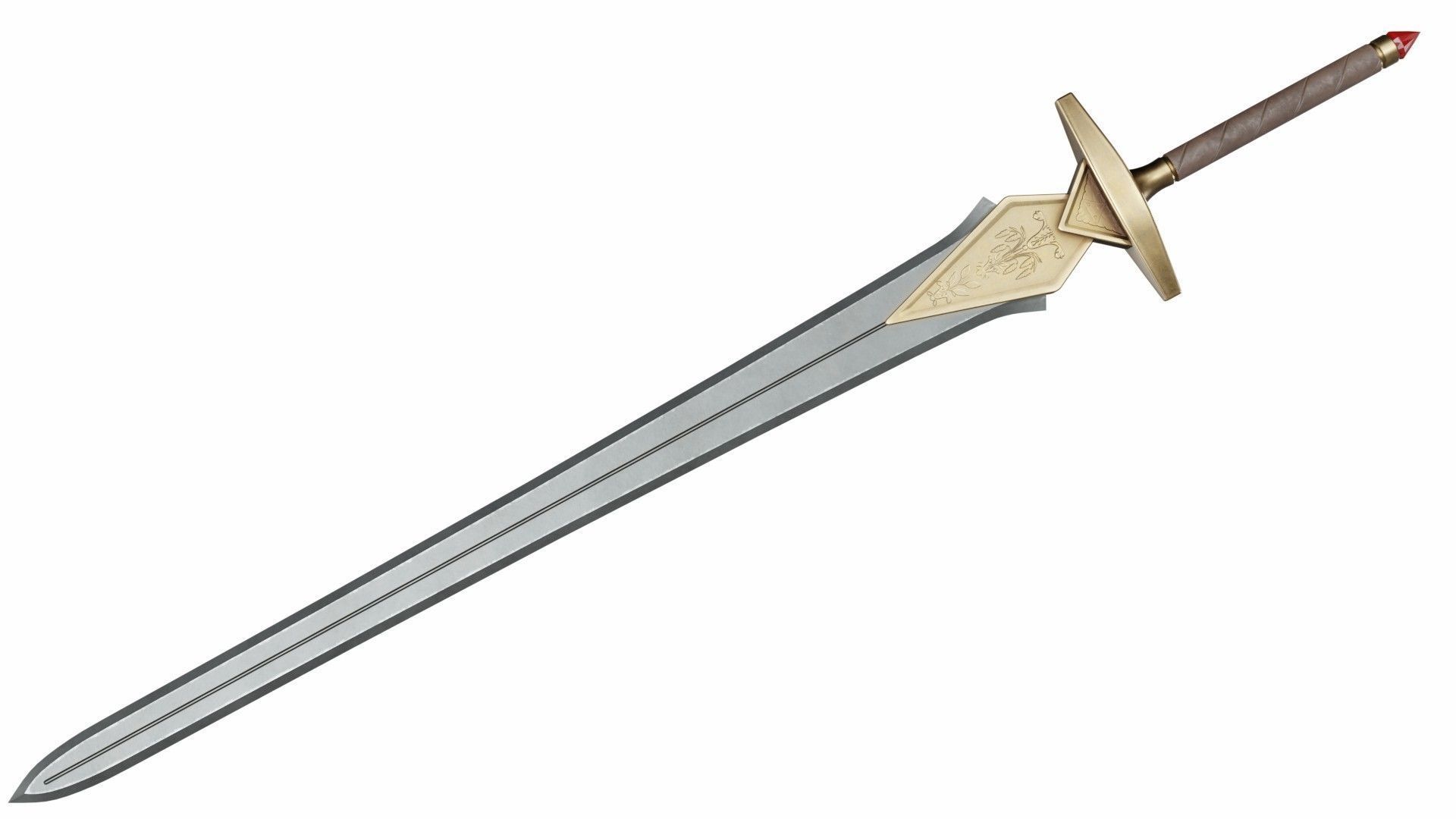Collection of 16 longswords 3D model_5