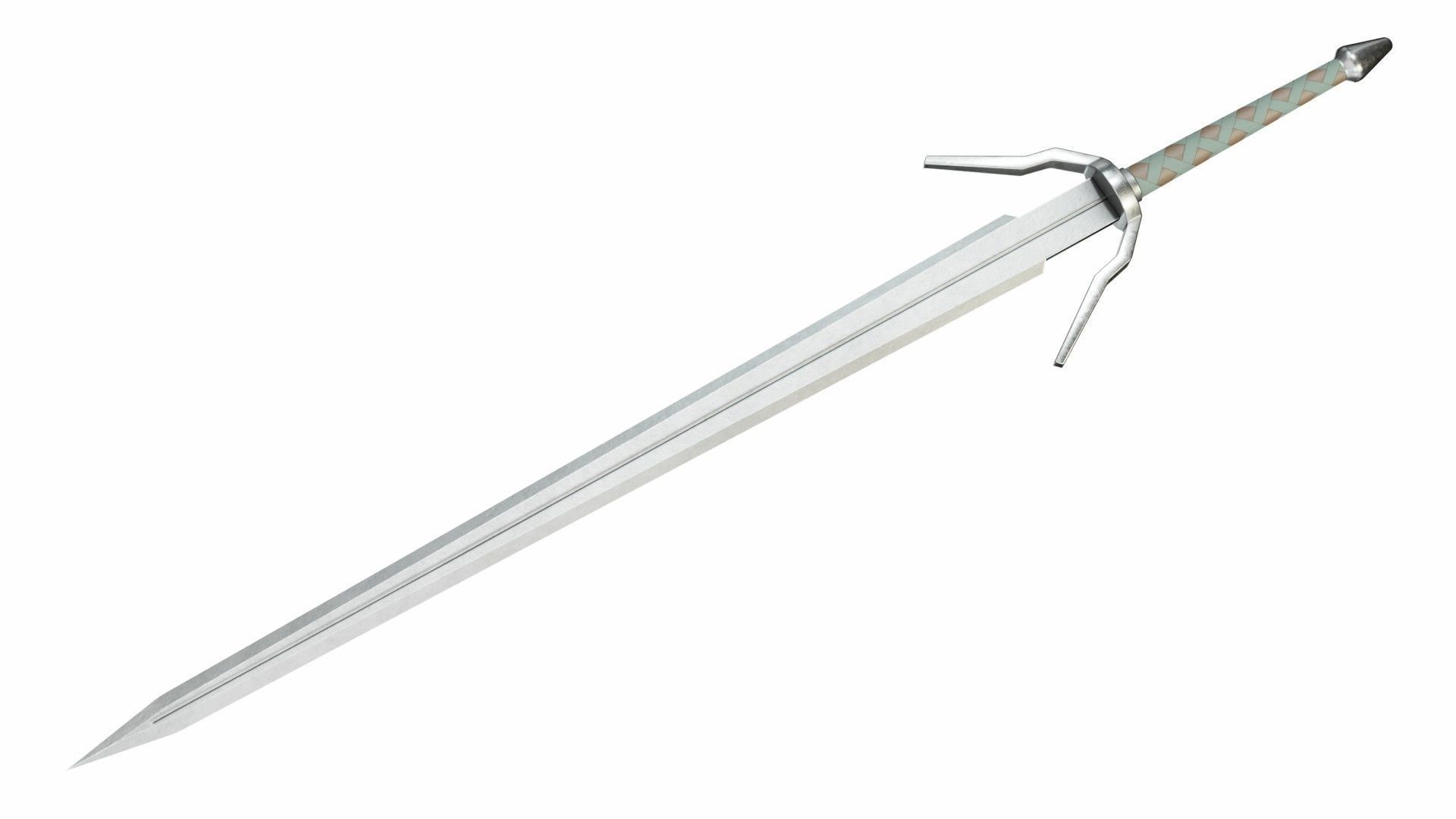 Collection of 16 longswords 3D model_29