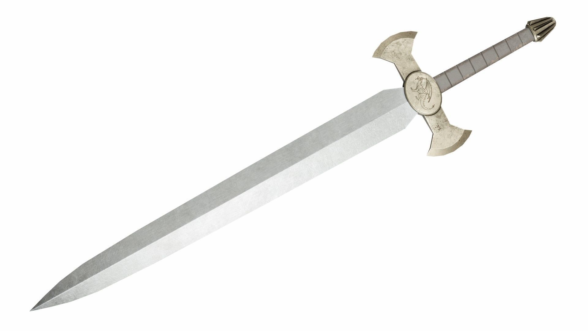 Collection of 16 longswords 3D model_1