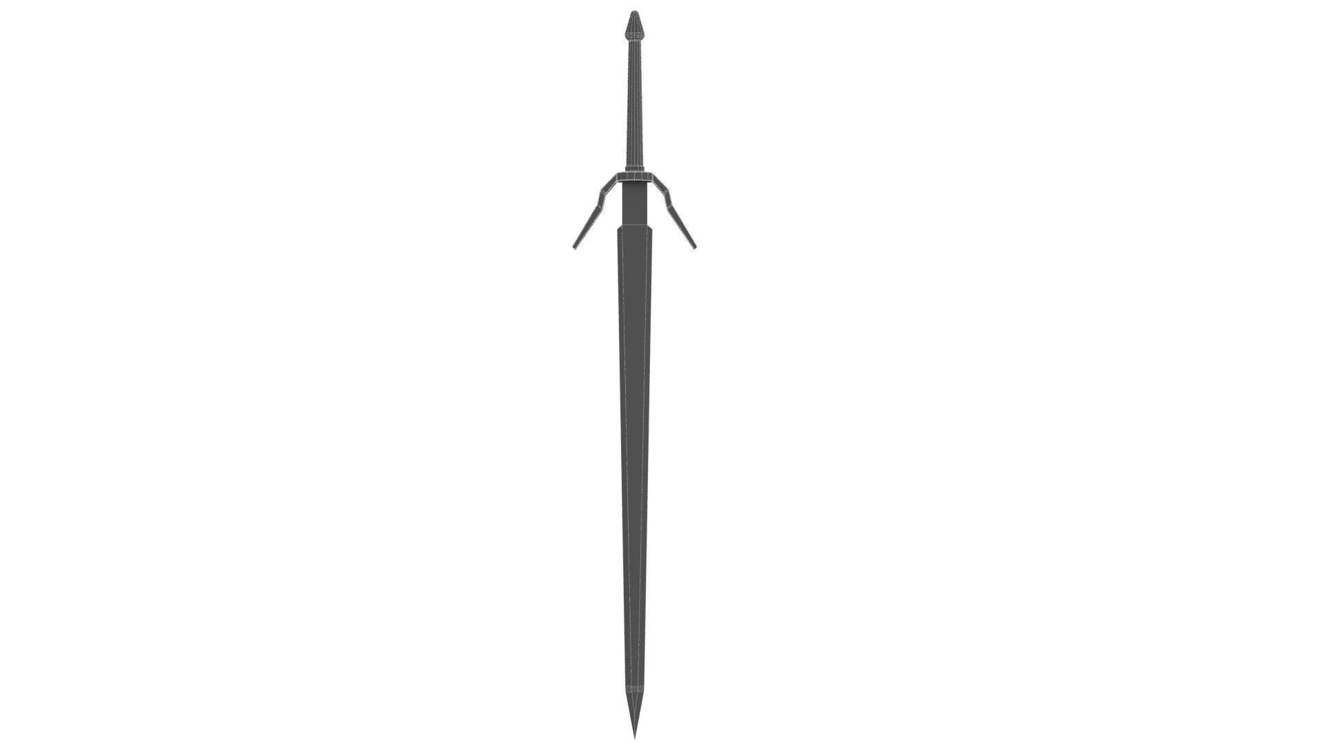 Collection of 16 longswords 3D model_30