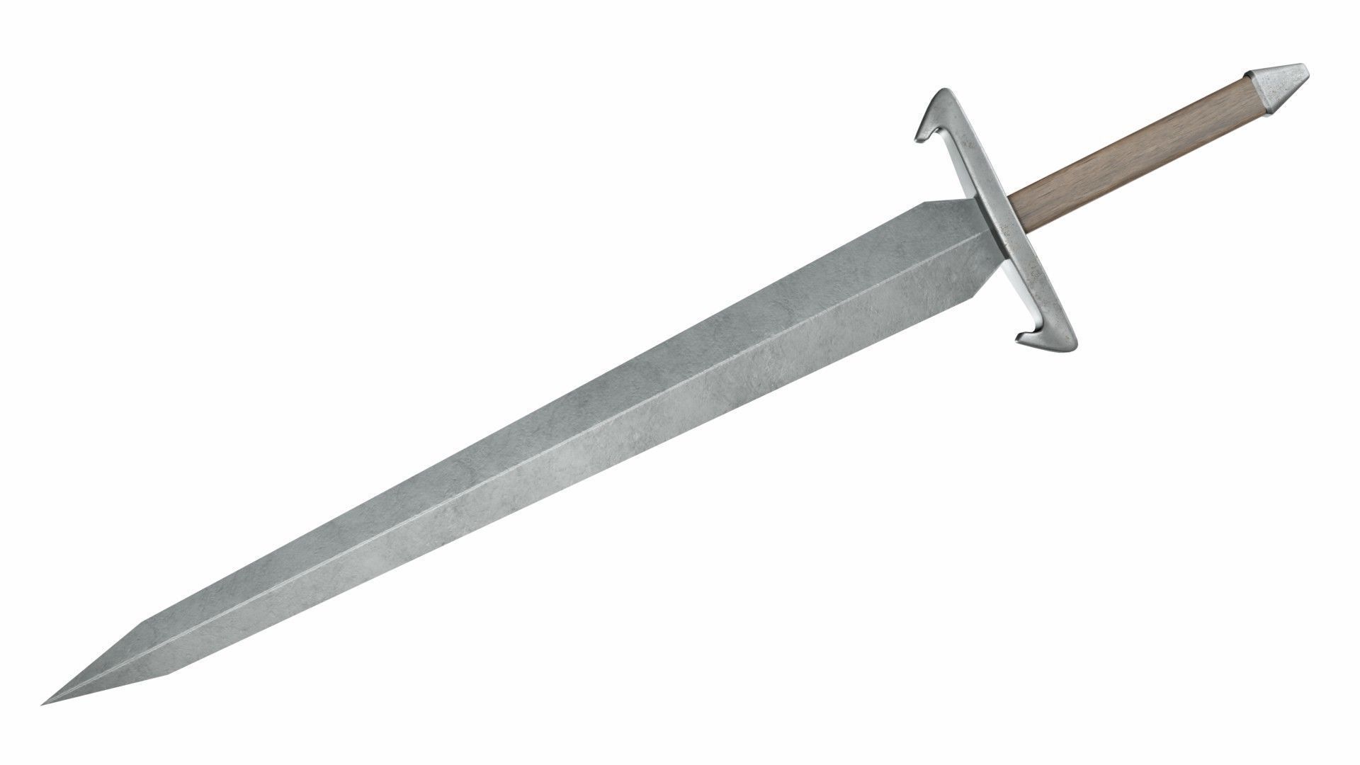 Collection of 16 longswords 3D model_3