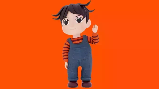 Hugo Cute Cartoon Boy