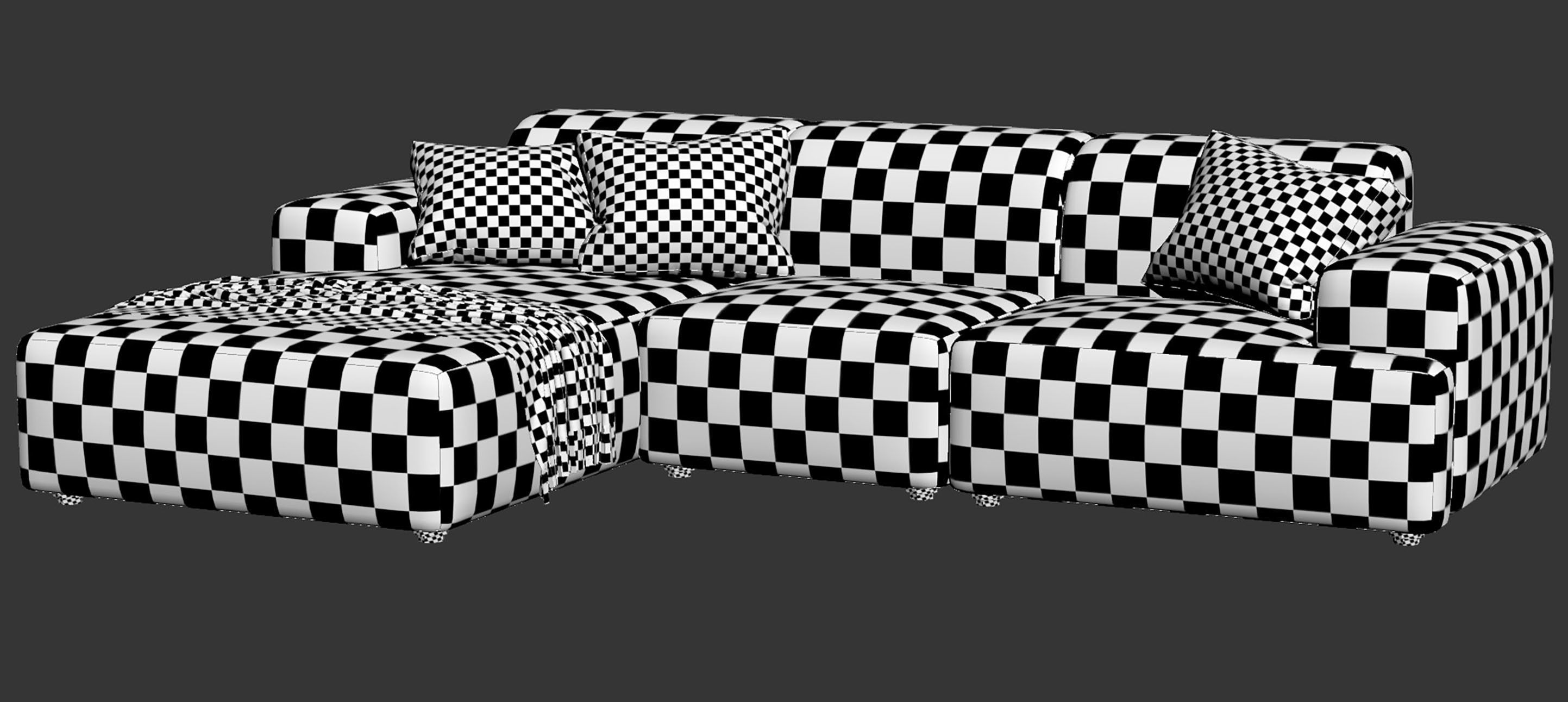 Canape Melva by Westwing Collection 3D model_13