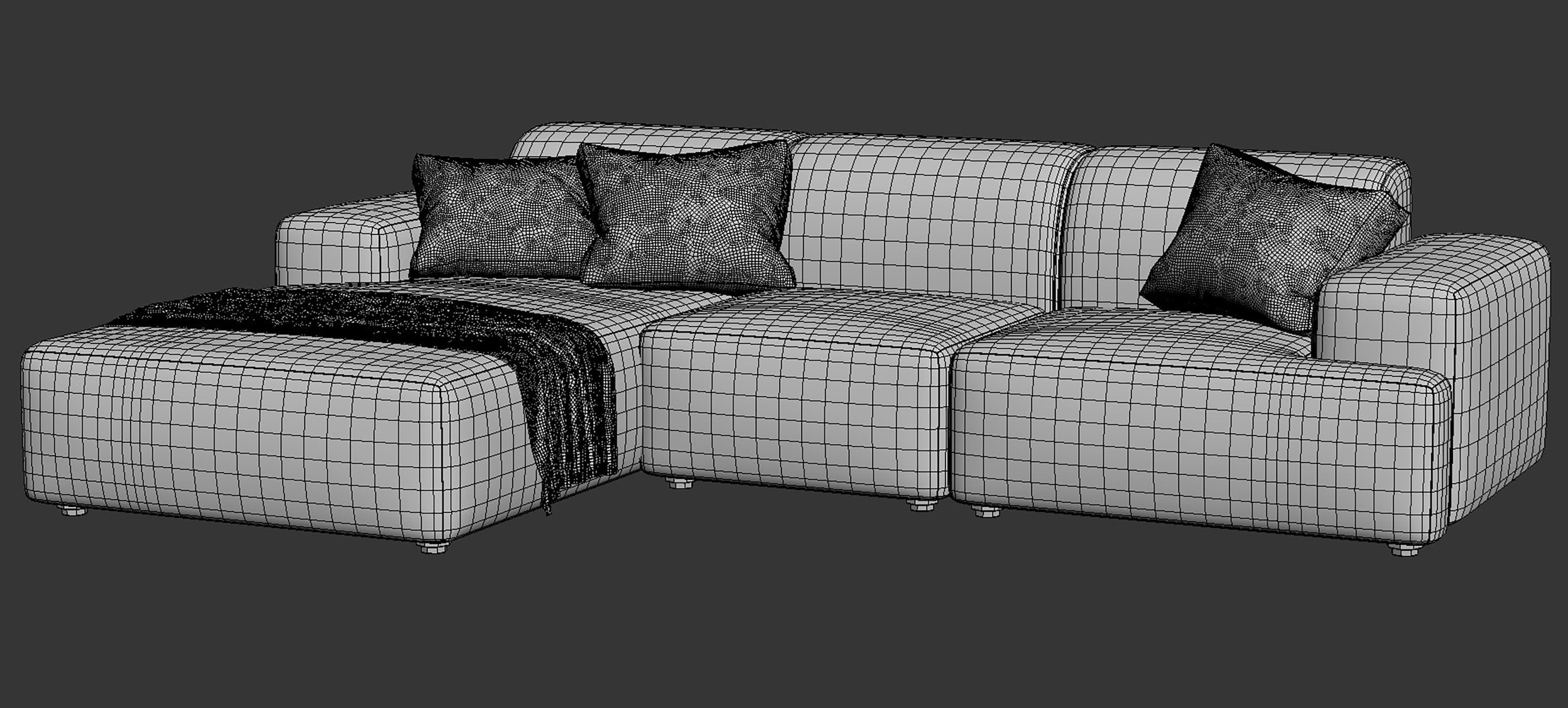 Canape Melva by Westwing Collection 3D model_14