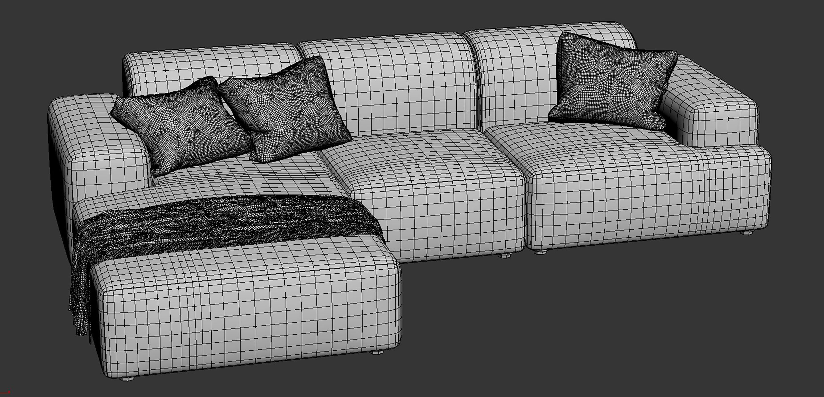 Canape Melva by Westwing Collection 3D model_15