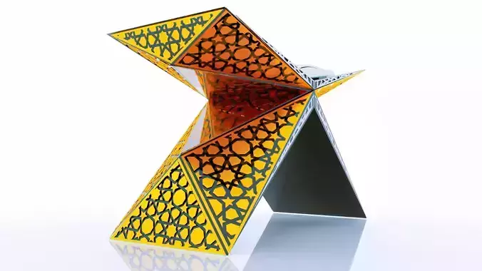 Qurani Kareem Book Elegance Rahle 3D model
