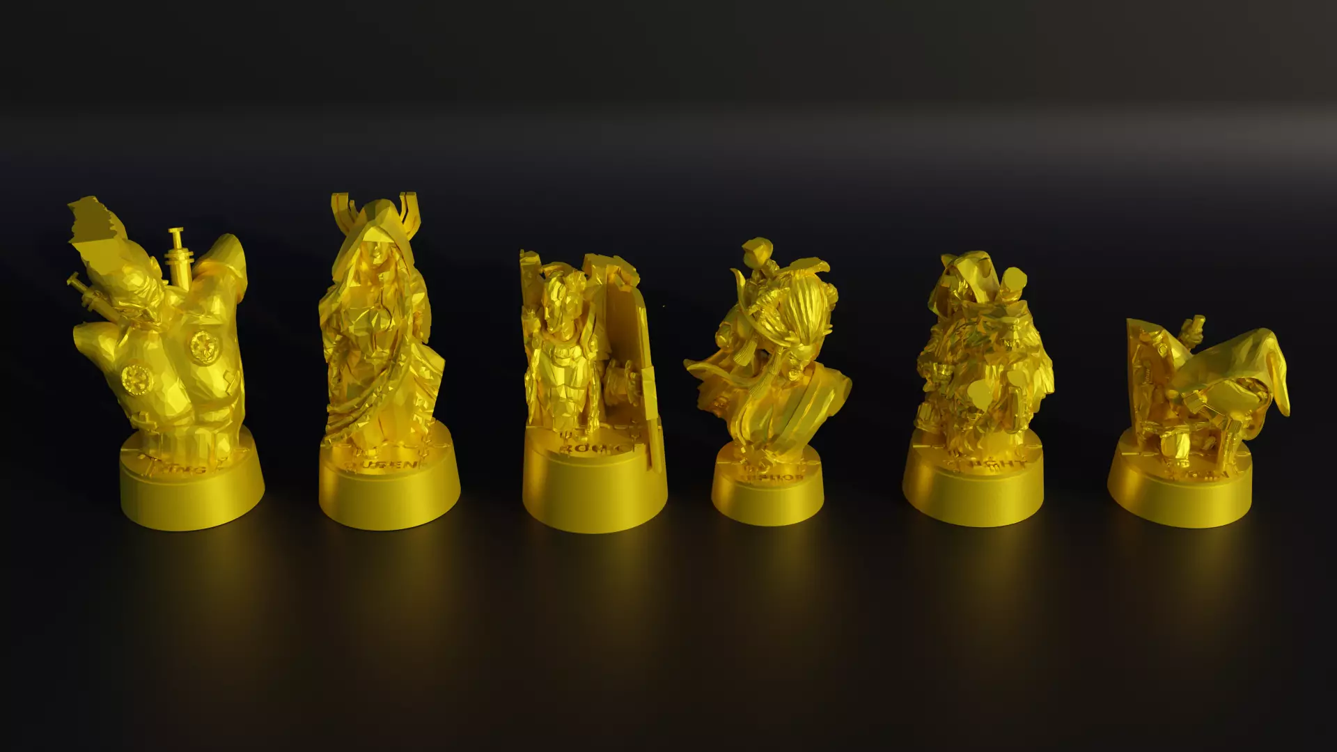 CyberPunk Chess Set - Game Chess With 6 Different Model 3D print model_0