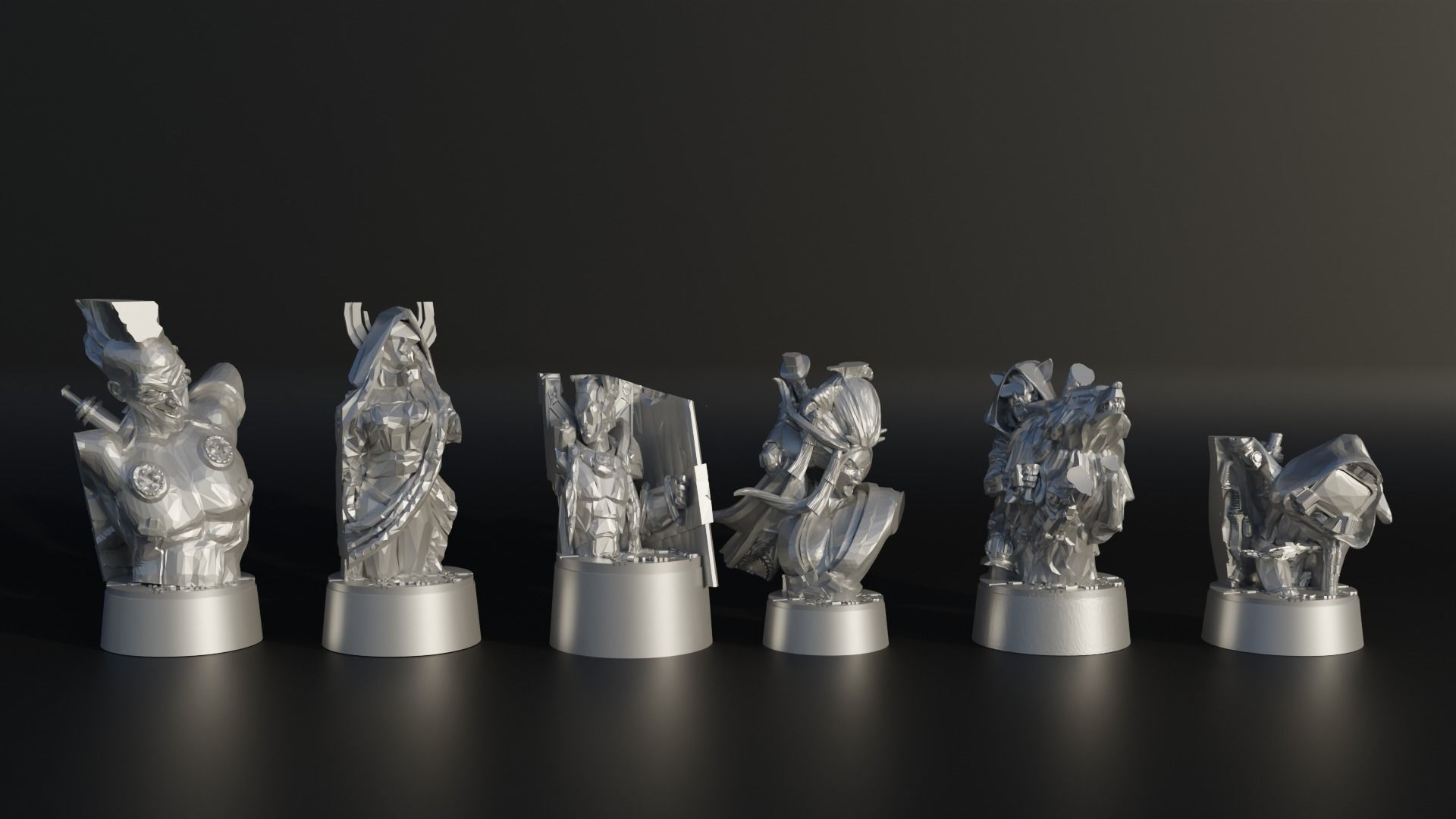 CyberPunk Chess Set - Game Chess With 6 Different Model 3D print model_11