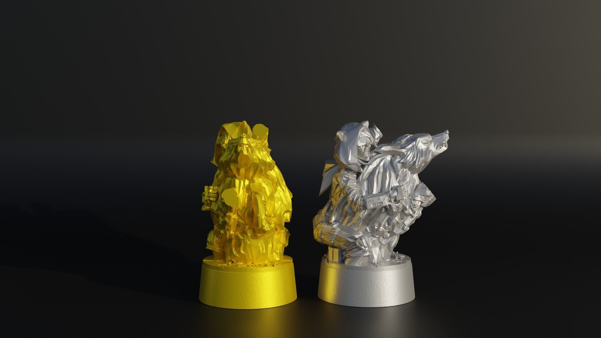 CyberPunk Chess Set - Game Chess With 6 Different Model 3D print model_20
