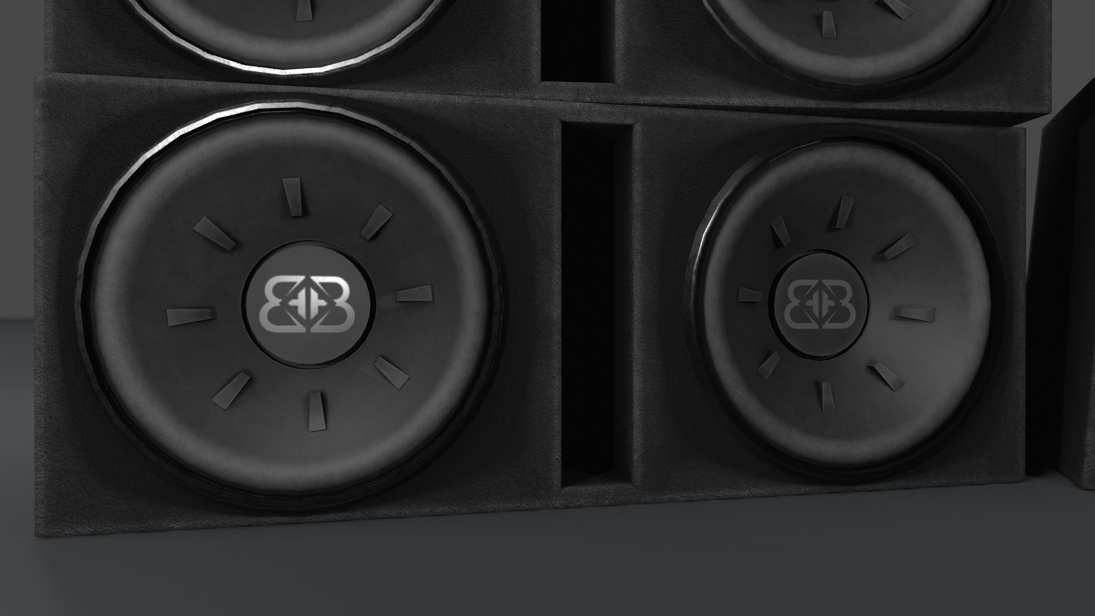 Banana Speakers V10 - BBL A1000 and BBL S1050 Low-poly 3D model_2