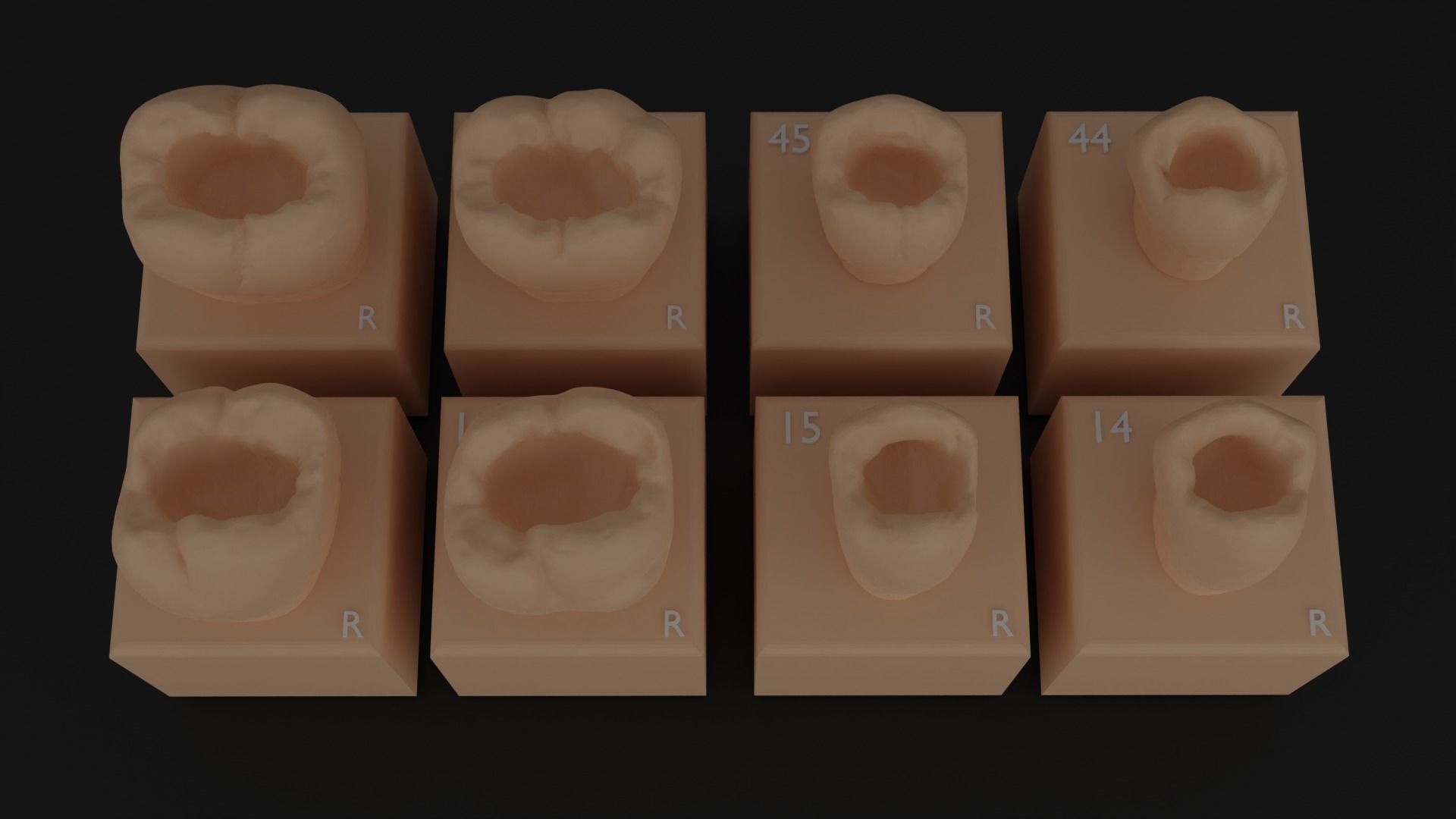 Platform teeth 3D print model_4