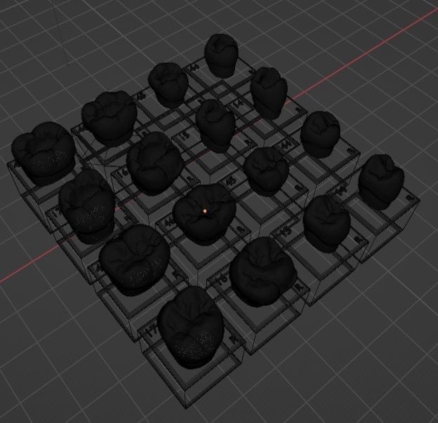 Platform teeth 3D print model_5