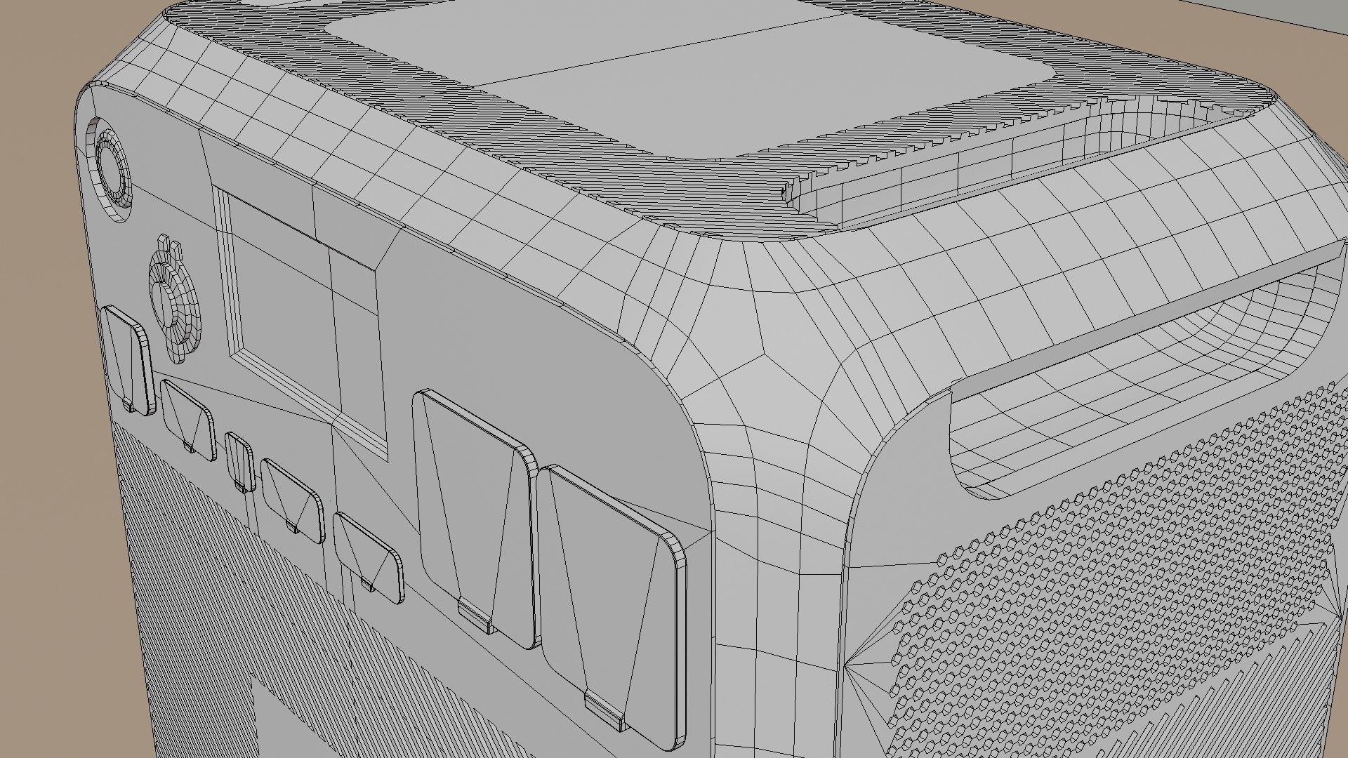 BLUETTI Portable Power Station Low-poly 3D model_16