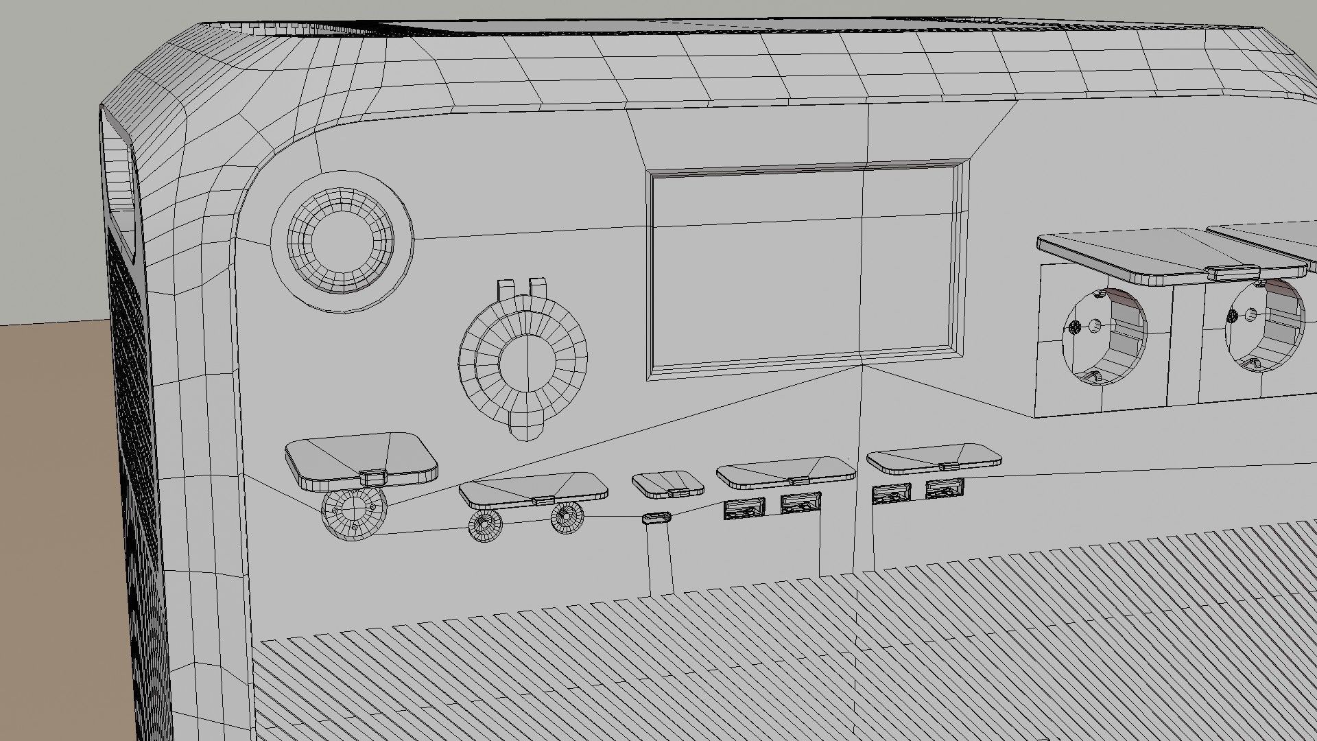 BLUETTI Portable Power Station Low-poly 3D model_17