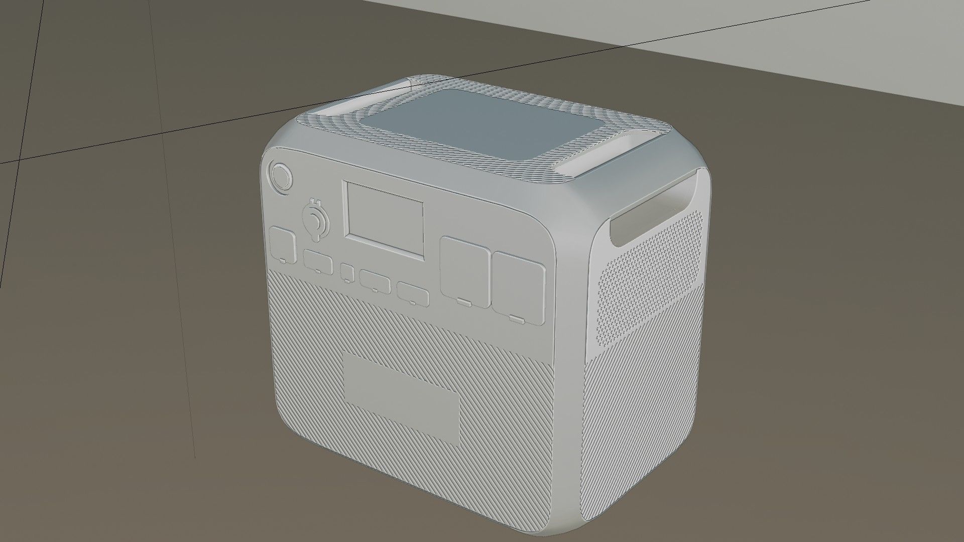 BLUETTI Portable Power Station Low-poly 3D model_9