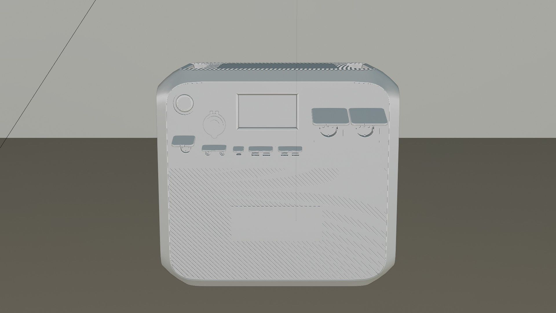 BLUETTI Portable Power Station Low-poly 3D model_6