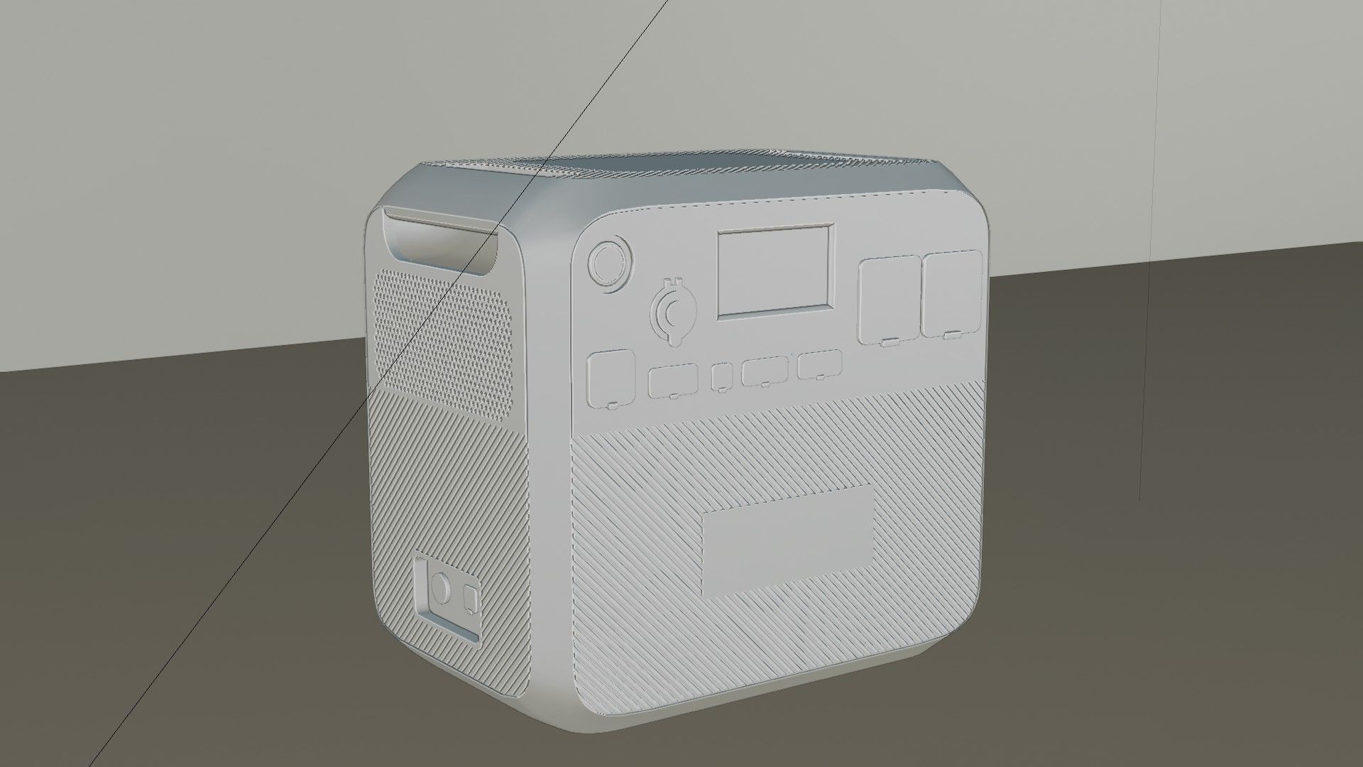 BLUETTI Portable Power Station Low-poly 3D model_7