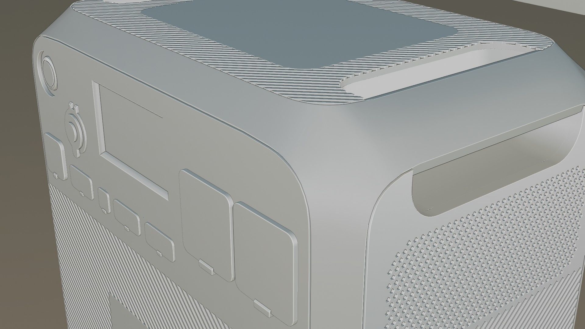 BLUETTI Portable Power Station Low-poly 3D model_10