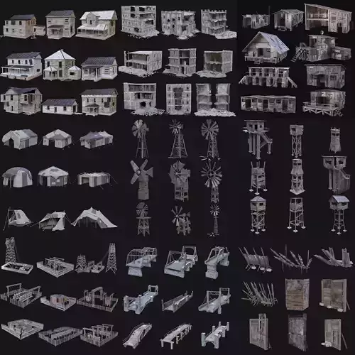 POST APO BUILDER RUINS IMPROVISED DESTROYED SURVIVAL COLLECTION 
