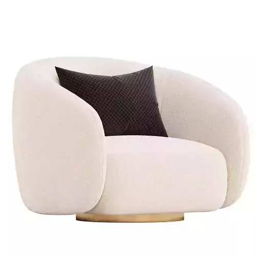 Swivel armchair Brice