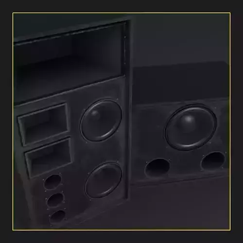 Banana Speakers V11 - BBL 4755 and BBL 4756 Low-poly 3D model