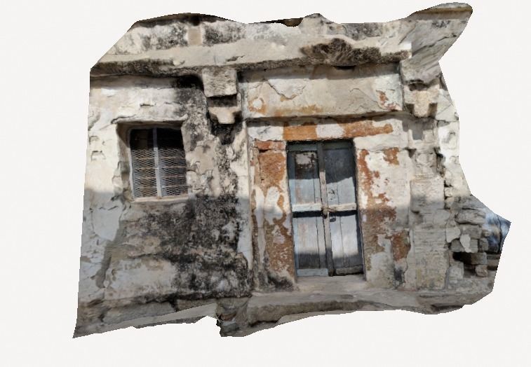 Indian Ancient Front Door 3D model_2