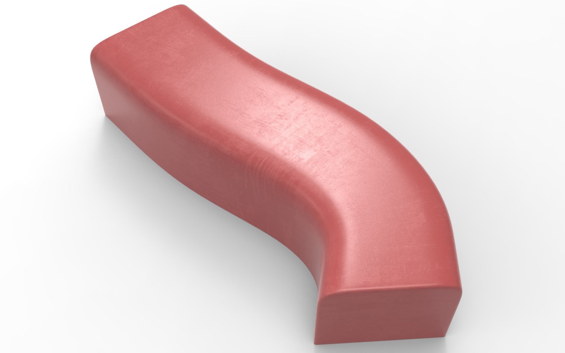 Safi Bench Low-poly 3D model_3