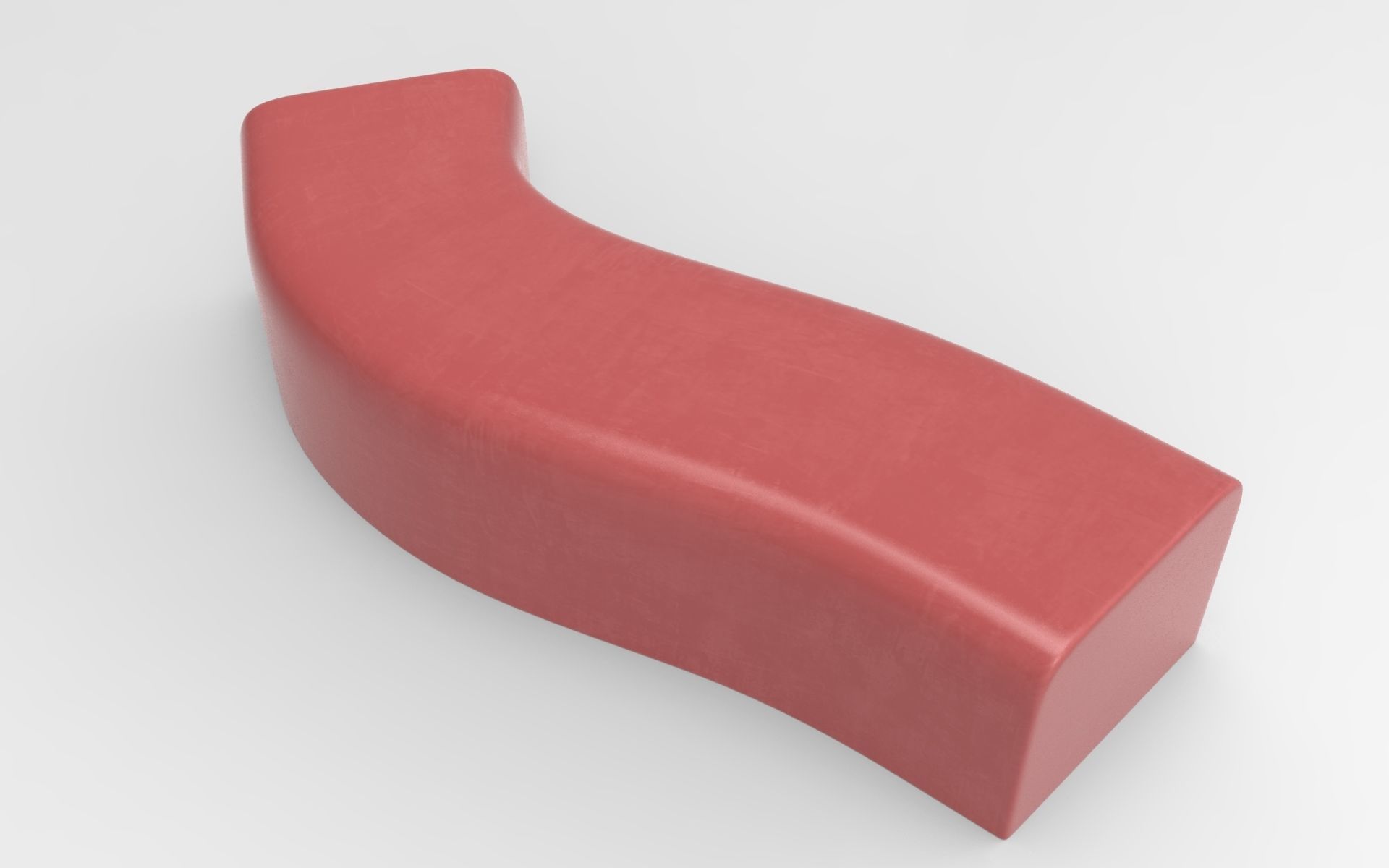 Safi Bench Low-poly 3D model_2