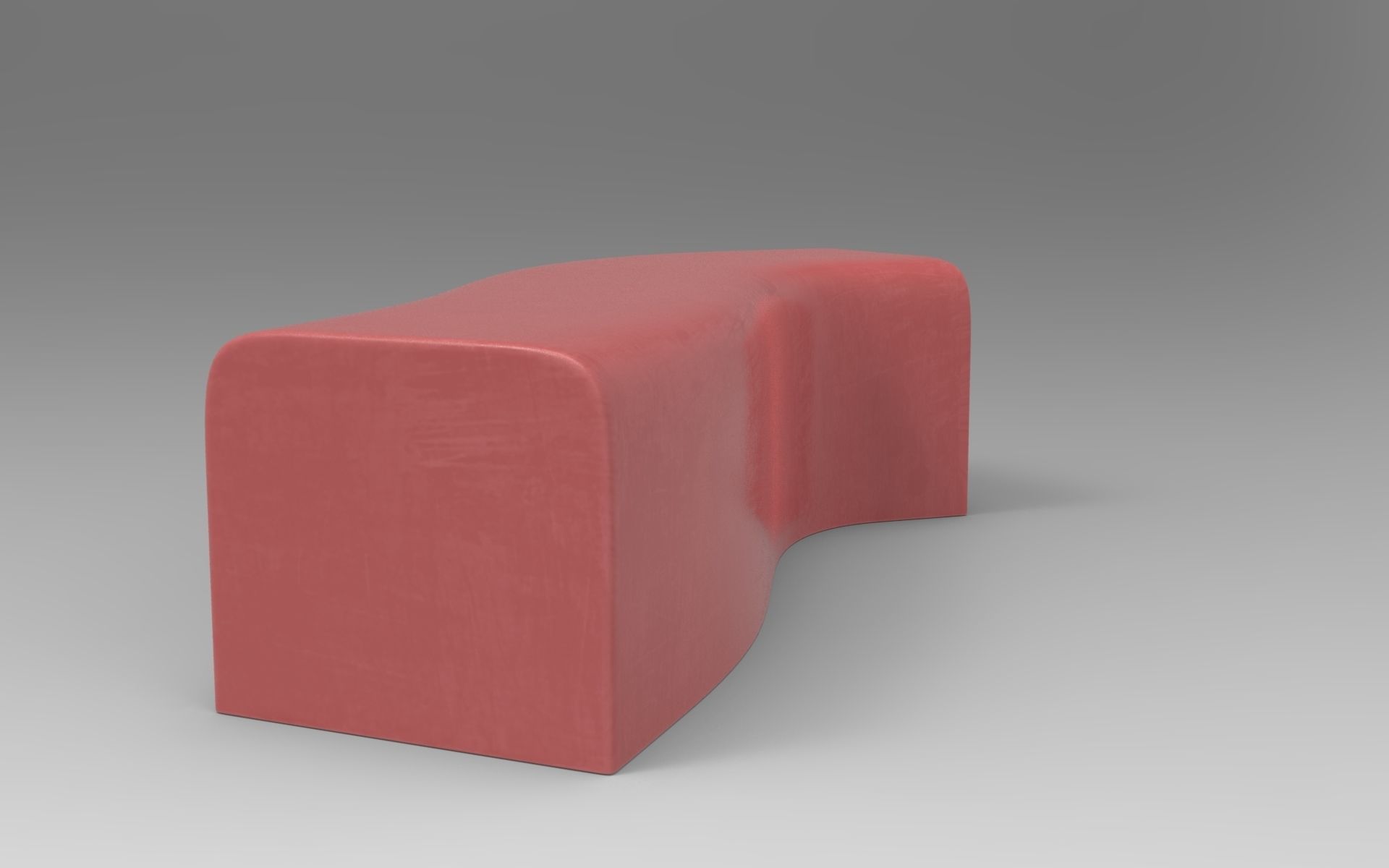 Safi Bench Low-poly 3D model_1