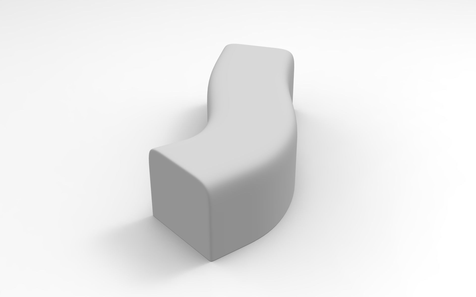 Safi Bench Low-poly 3D model_8