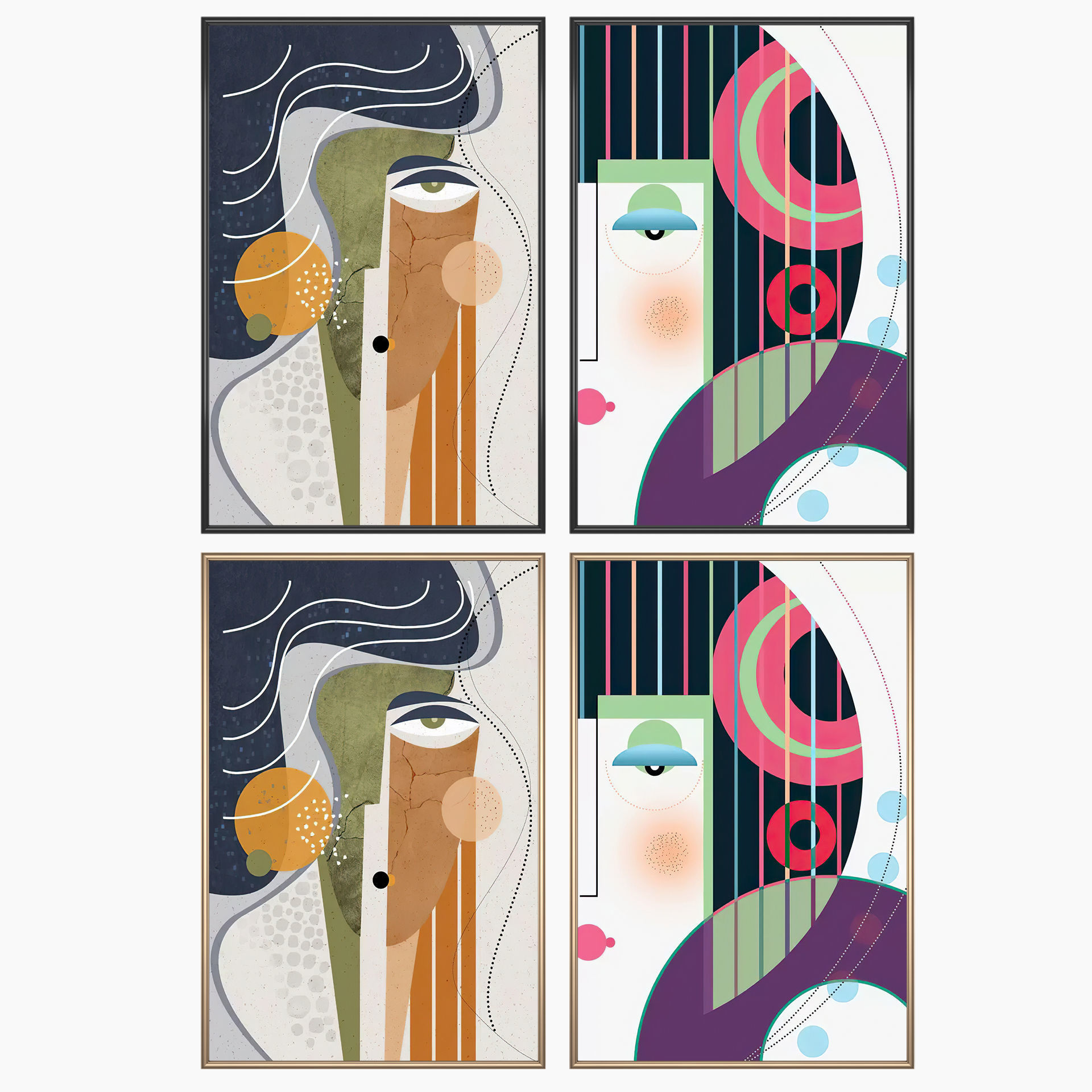 Wall Art Set 4044 3D model_1