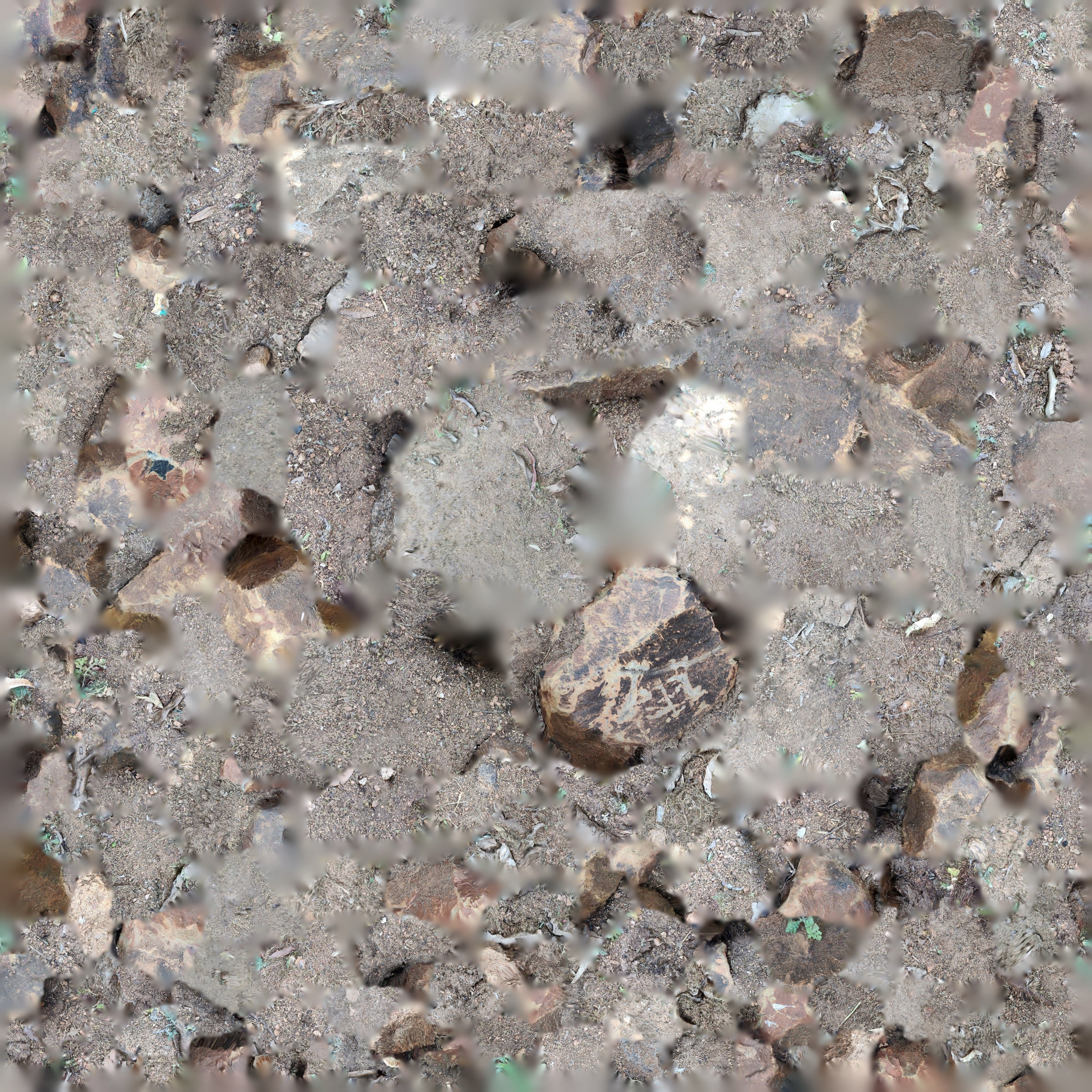 Rocks in Forest 3D model_9