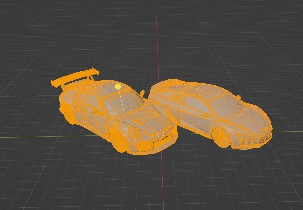 PORSCHE AND AUDI R8 READY TO PRINT 3D print model_2
