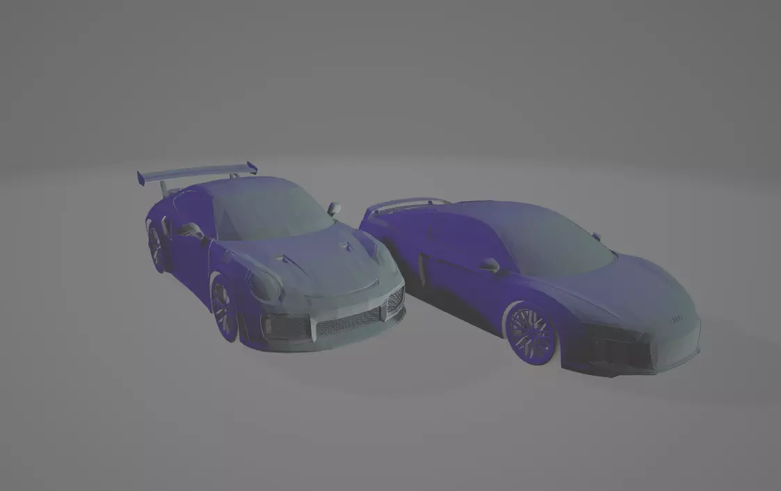 PORSCHE AND AUDI R8 READY TO PRINT 3D print model_0