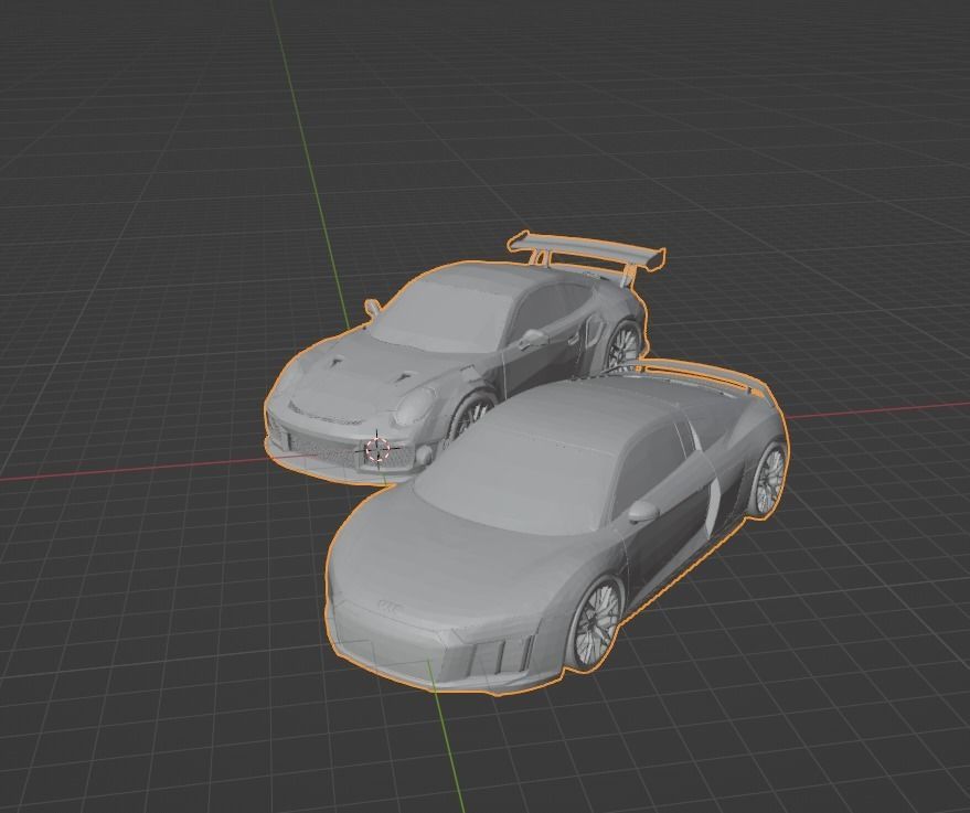 PORSCHE AND AUDI R8 READY TO PRINT 3D print model_3