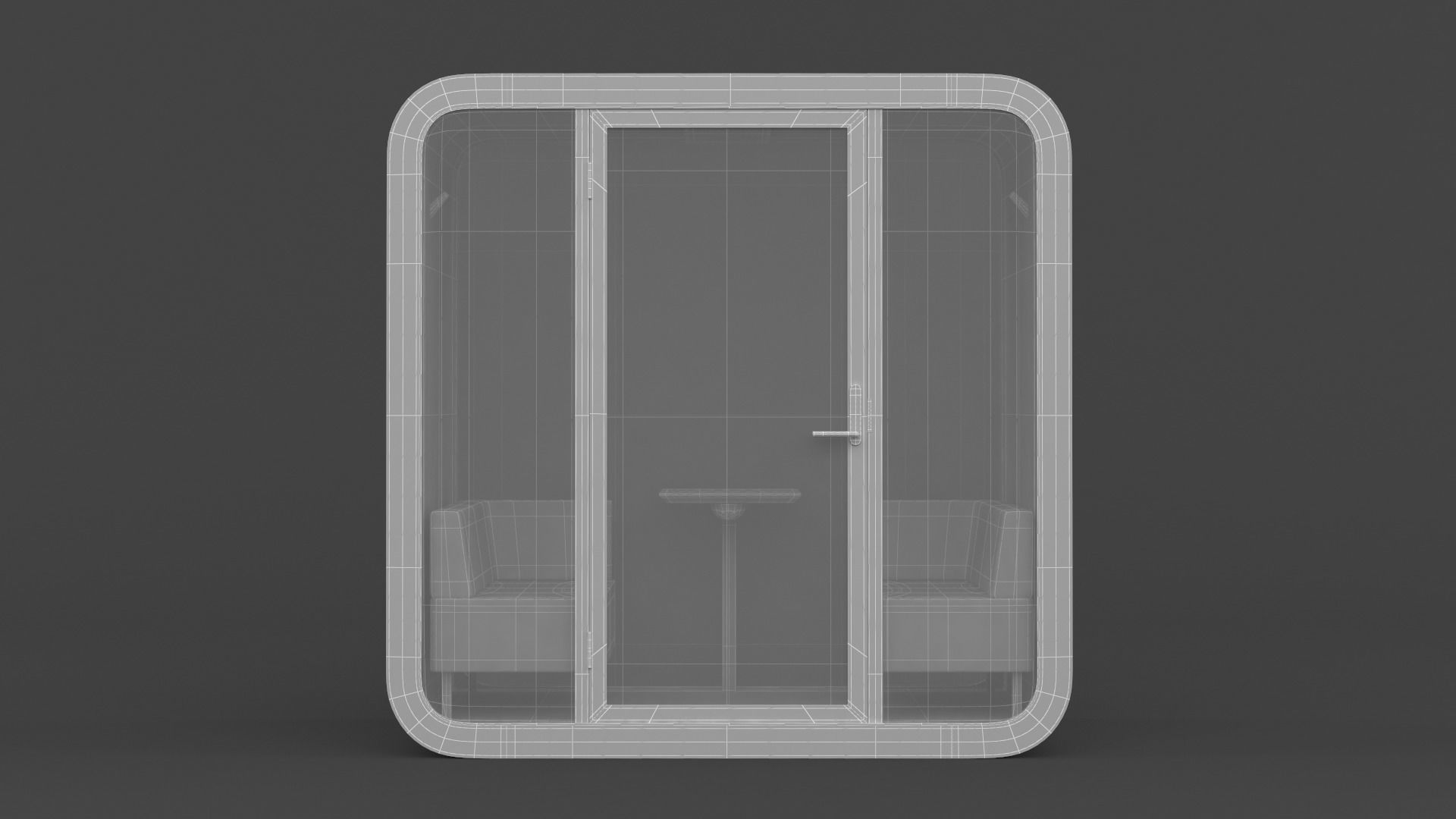 Phone Booth 3D model_7