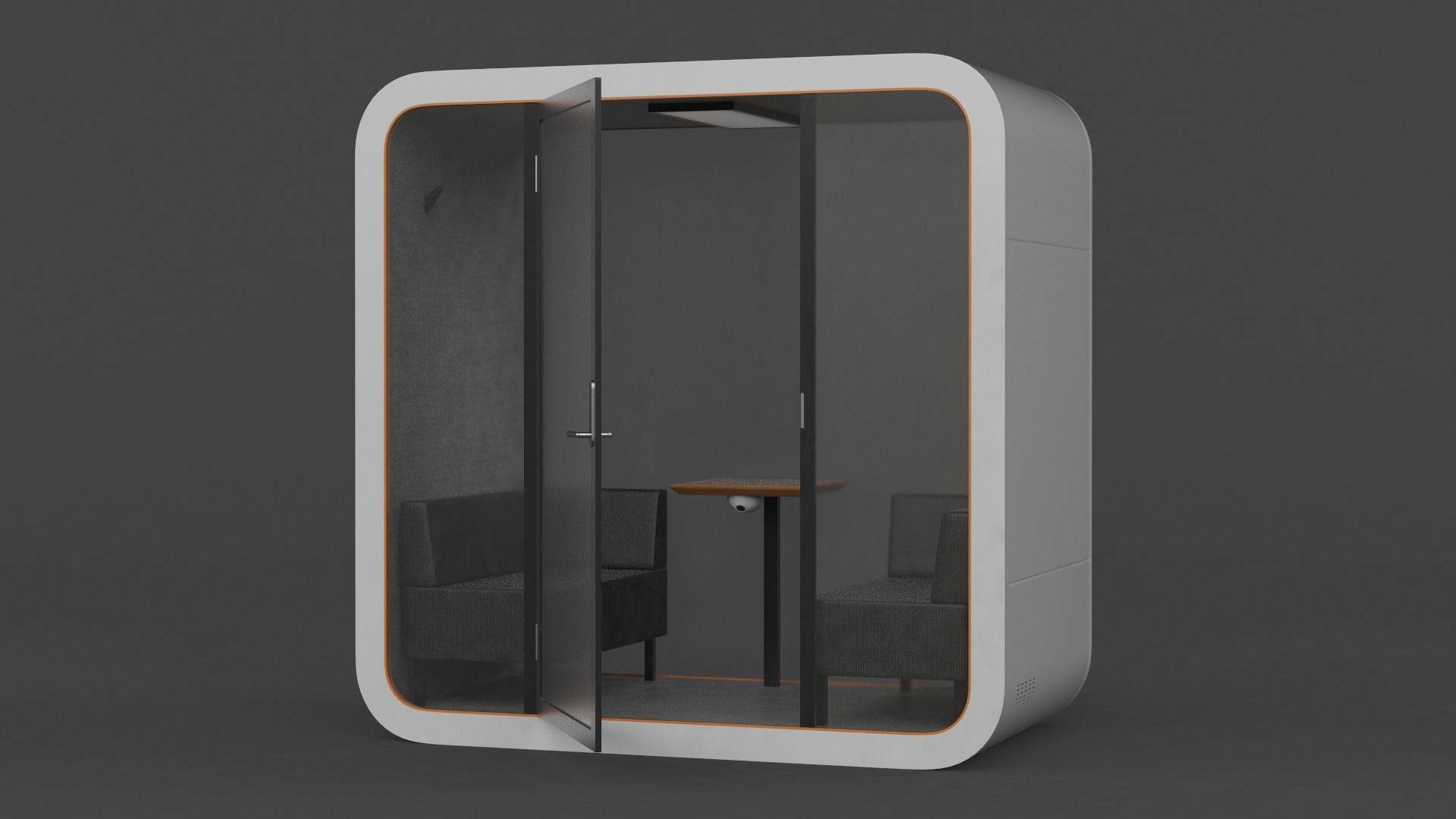 Phone Booth 3D model_5
