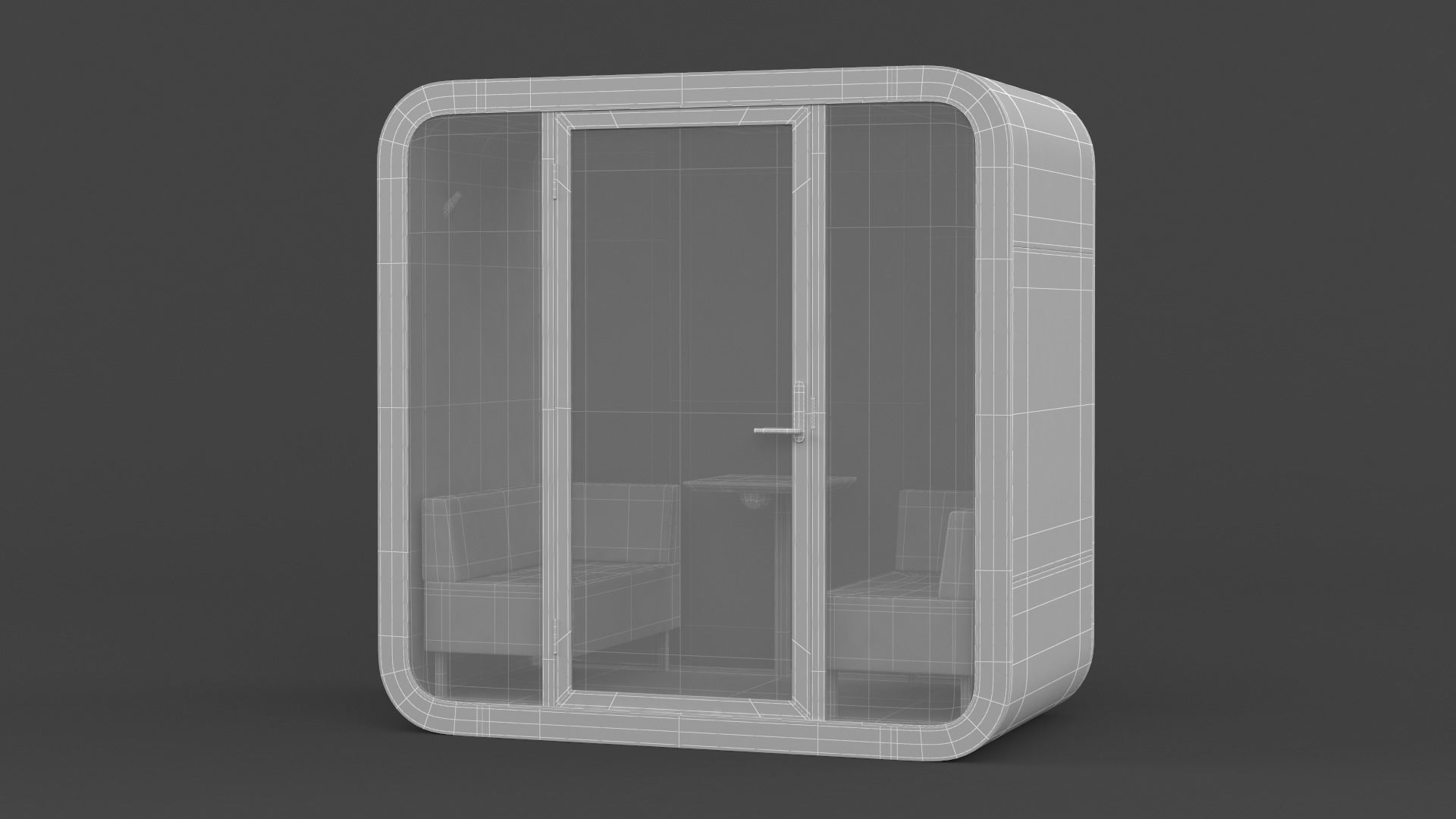 Phone Booth 3D model_6