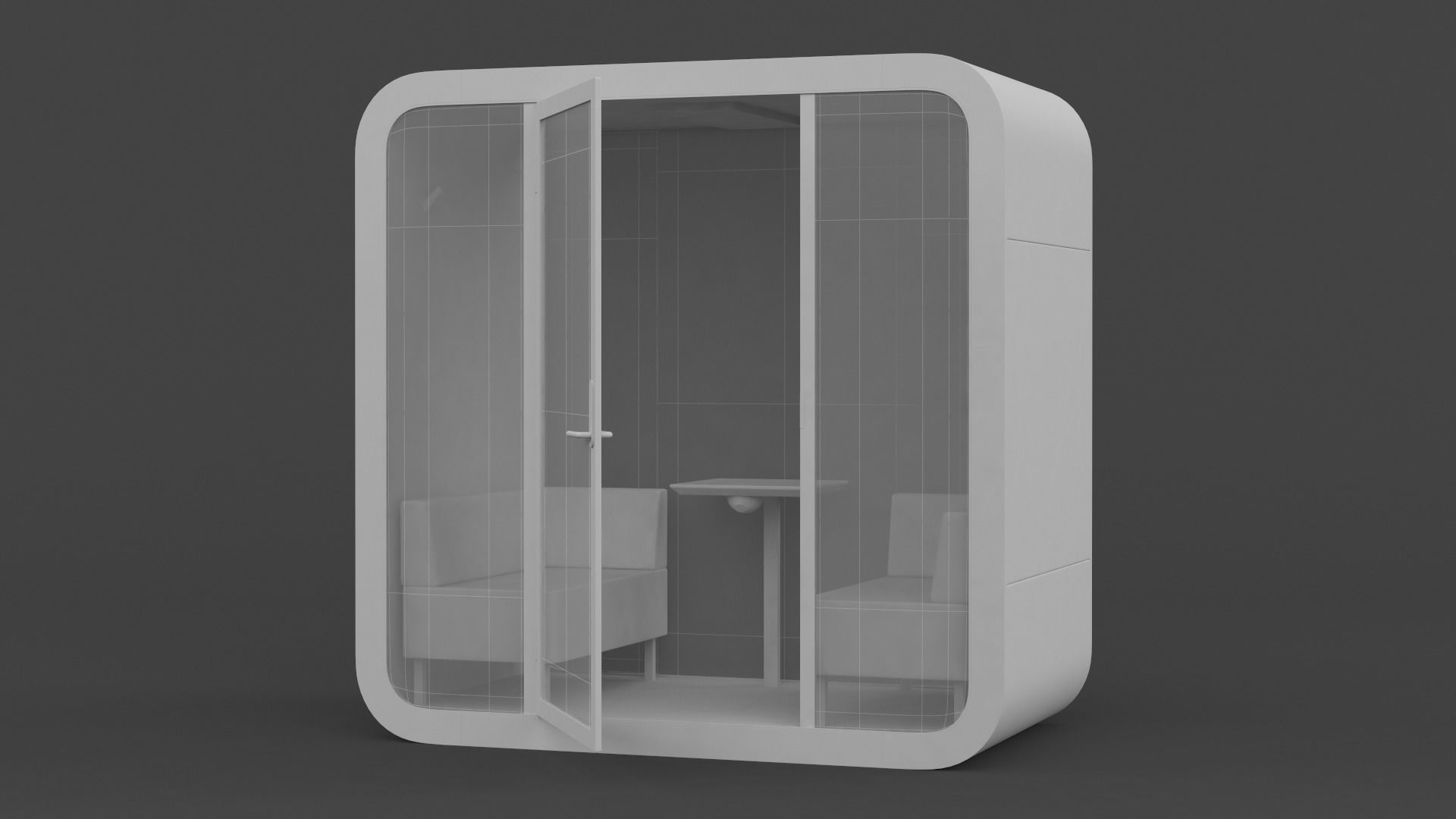 Phone Booth 3D model_11