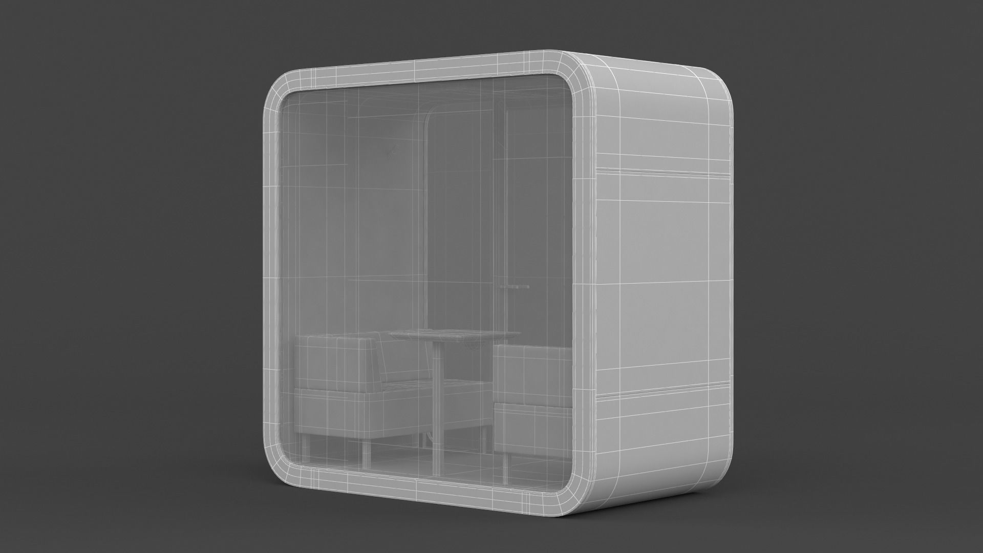 Phone Booth 3D model_9