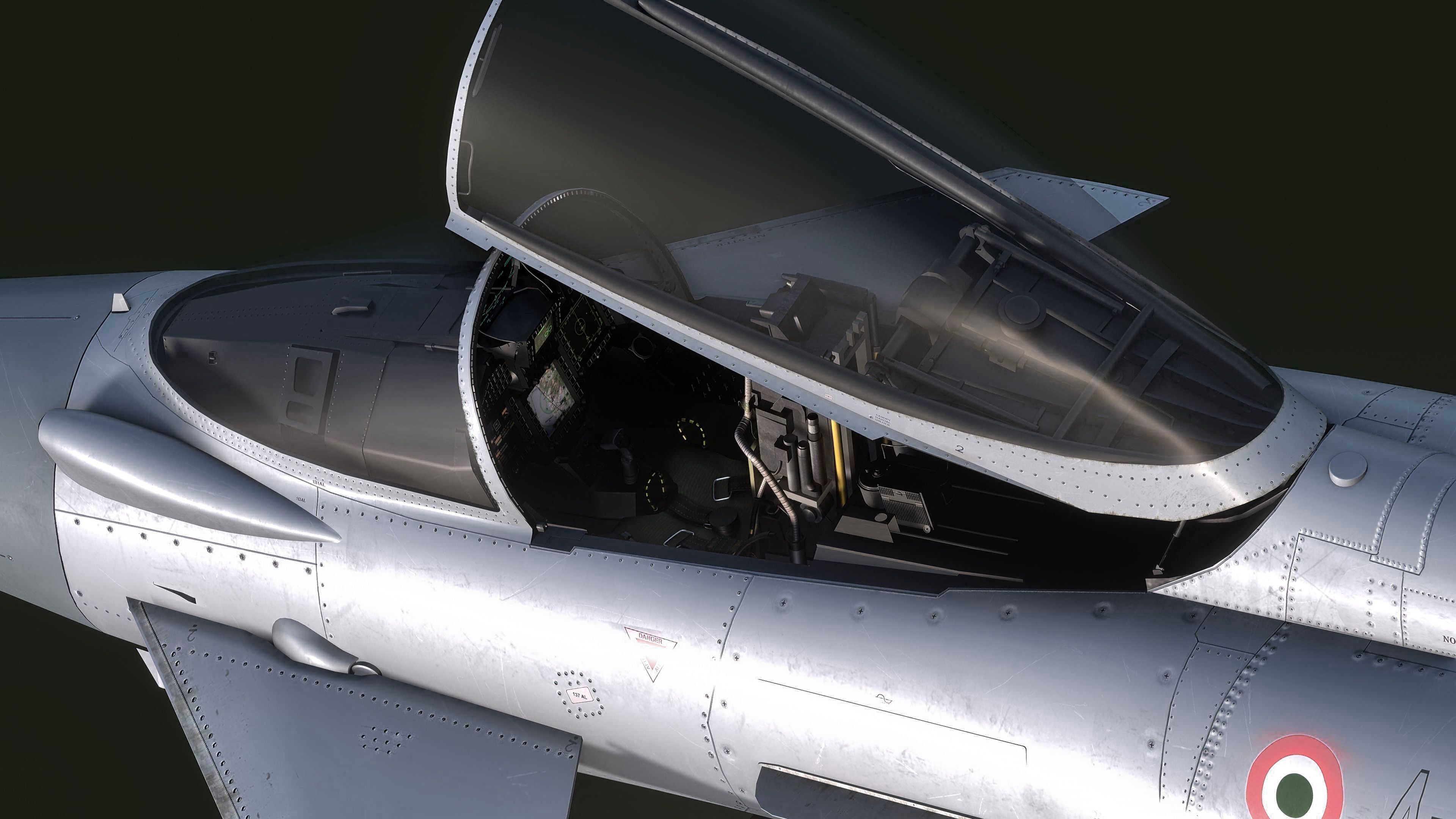 EuroFighter Typhoon Fully Rigged with High Resolution Cocpit Low-poly 3D model_22