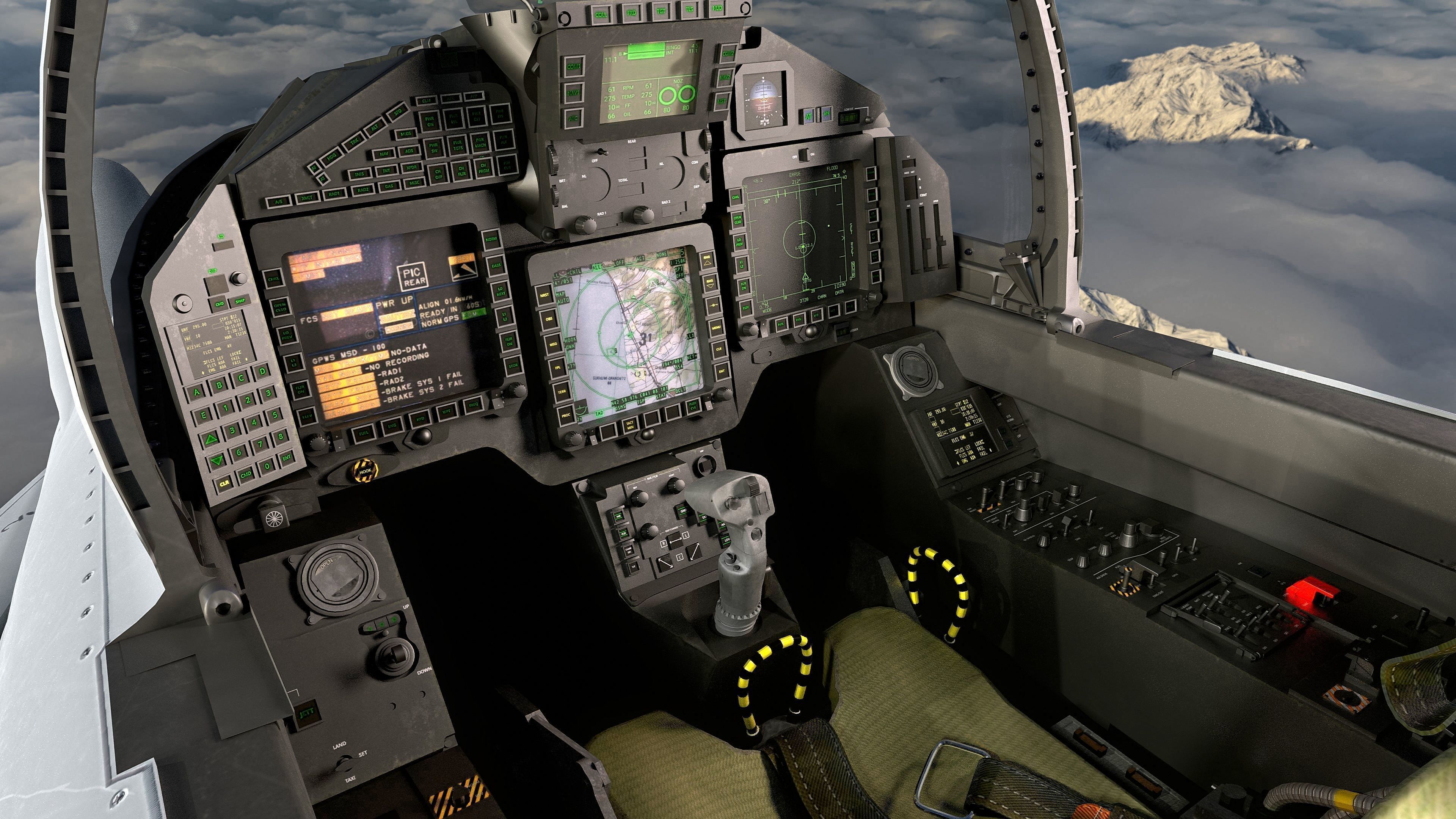 EuroFighter Typhoon Fully Rigged with High Resolution Cocpit Low-poly 3D model_29